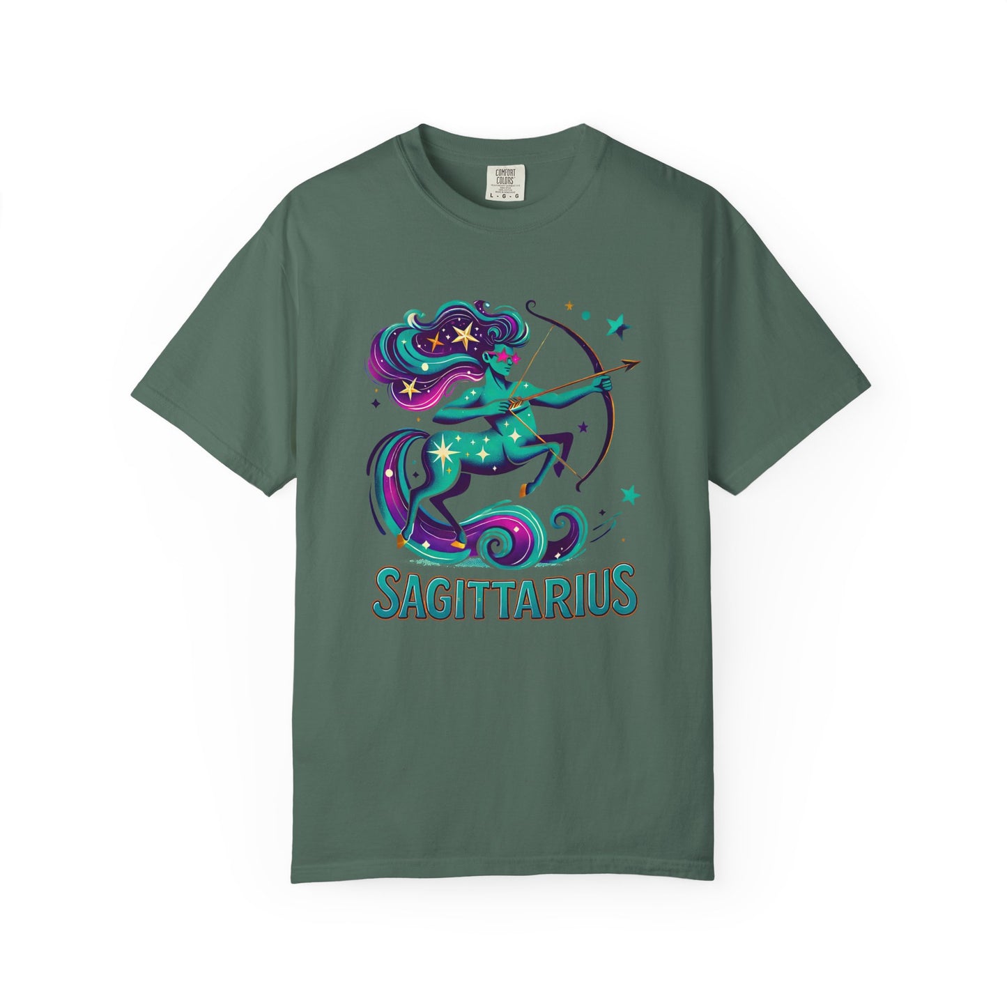 Sagittarius Retro Groovy Centaur -Colorful Zodiac Tee