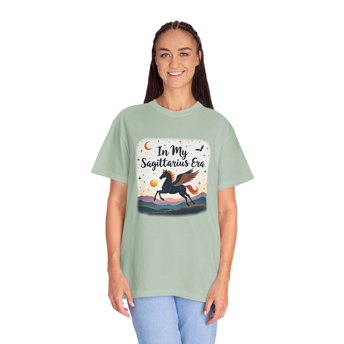 In My Sagittarius Era – Mystical Pegasus Tee - Enchanted Sky