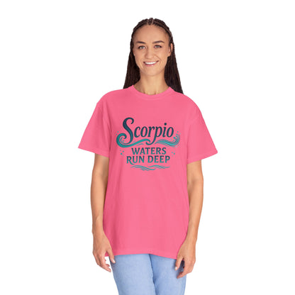 Scorpio Waters Run Deep – Colorful Tee Zodiac Shirt