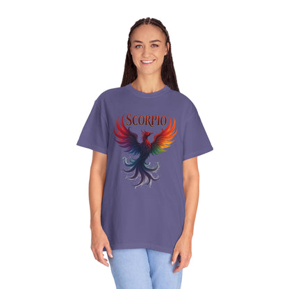 Scorpio Phoenix Tee – Multicolor Zodiac Shirt
