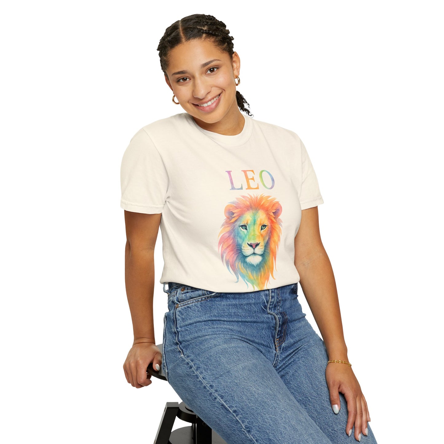 LEO Tee – Colorful Lion Zodiac Shirt