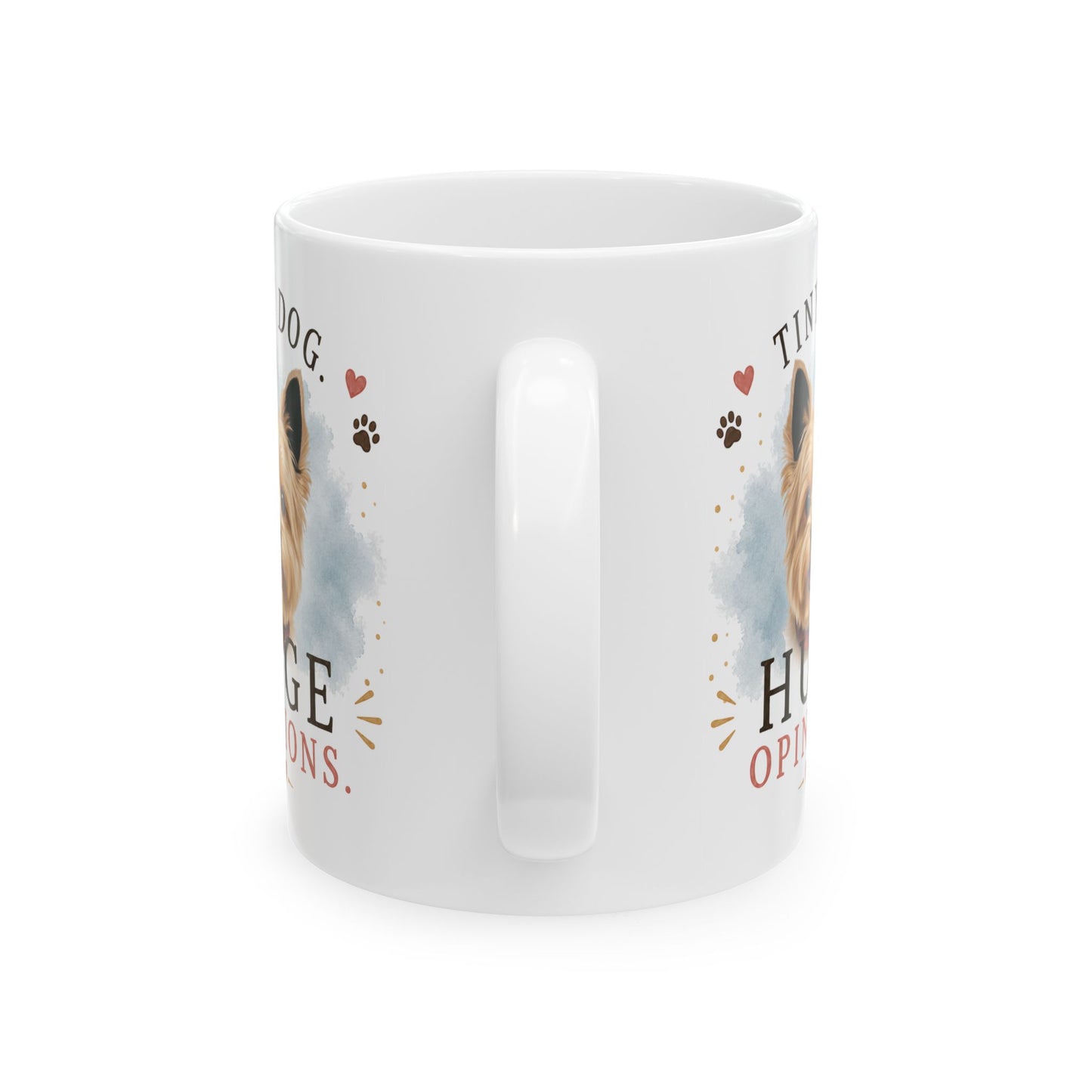 Personalized & Customized Dog Mug | Tiny Dog. Huge Opinions.