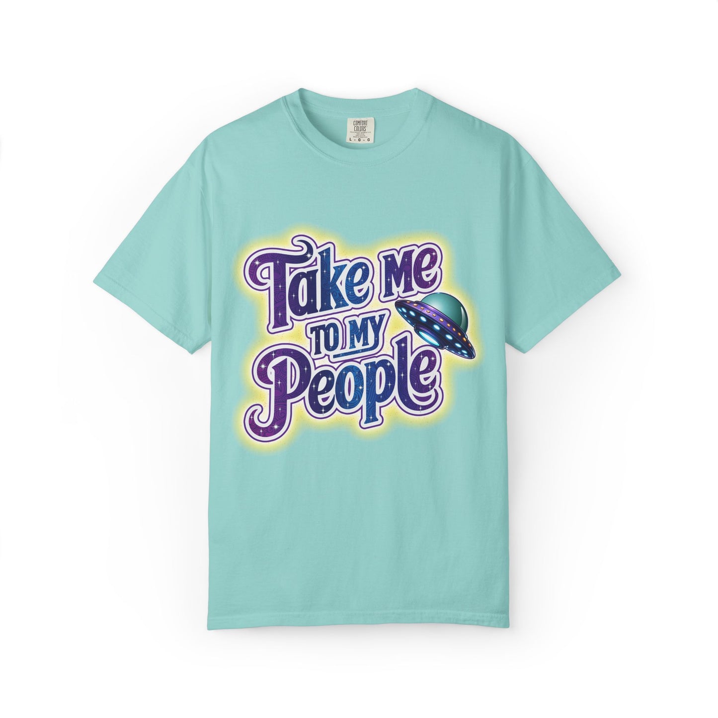 Take Me To My People Tee – Funny Retro UFO Shirt