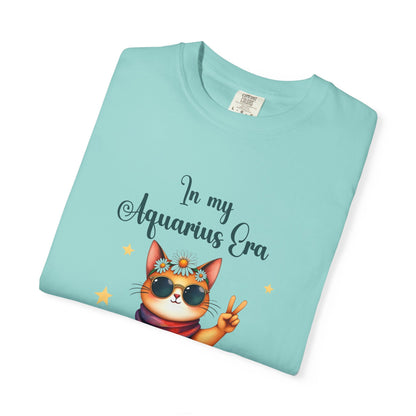 In My Aquarius Era Tee – Funny Zodiac Cat Shirt