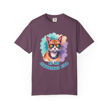 In My Aquarius Era – Rainbow Cat Vibes Tee