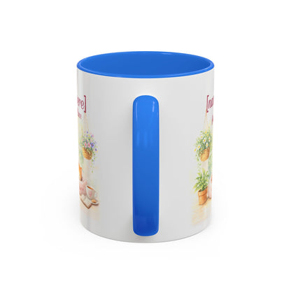 Personalized Name Cat Mug - Custom "Happy Place" Ceramic Mug for Cat Lovers