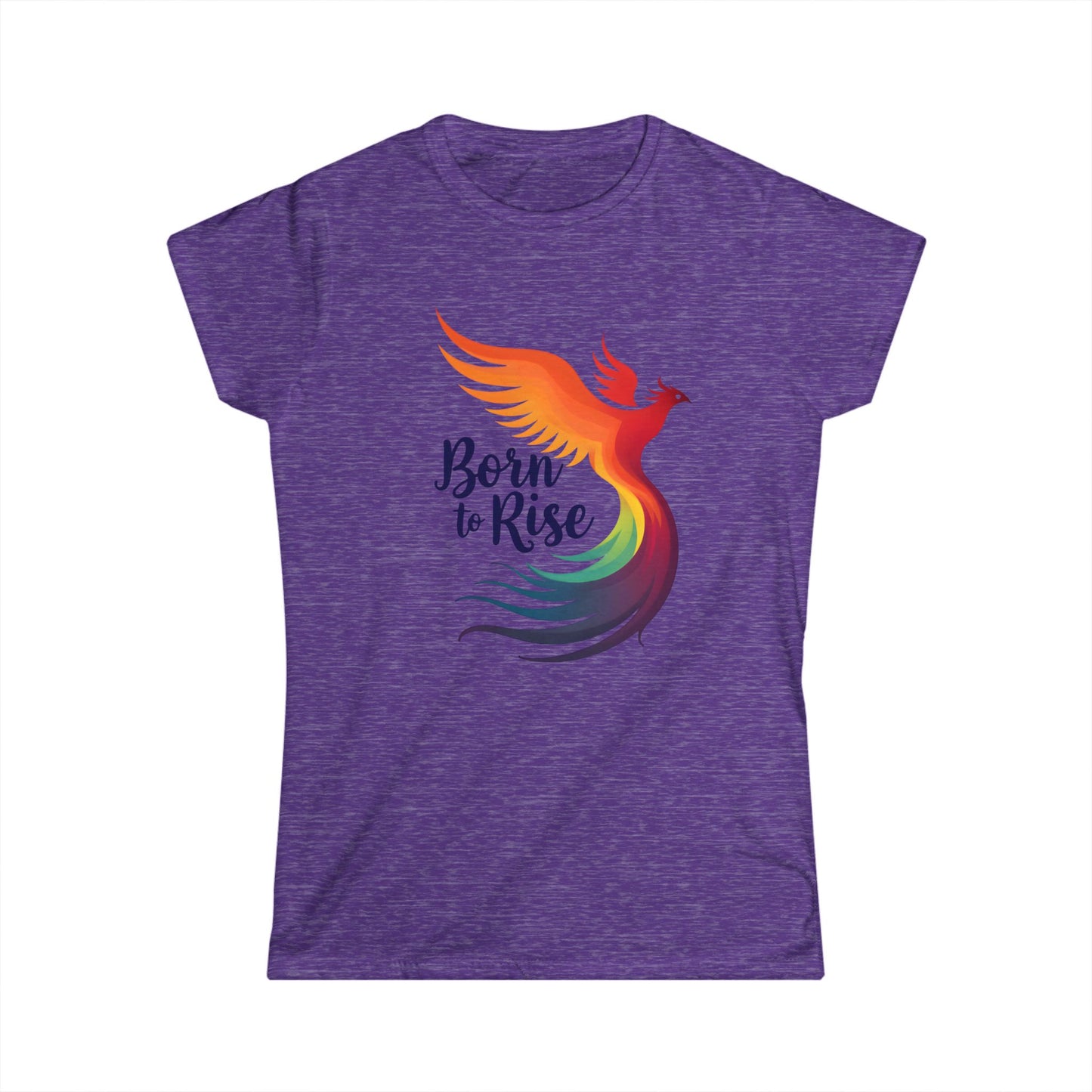 Born to Rise Phoenix Tee – Empowering Colorful Graphic Shirt