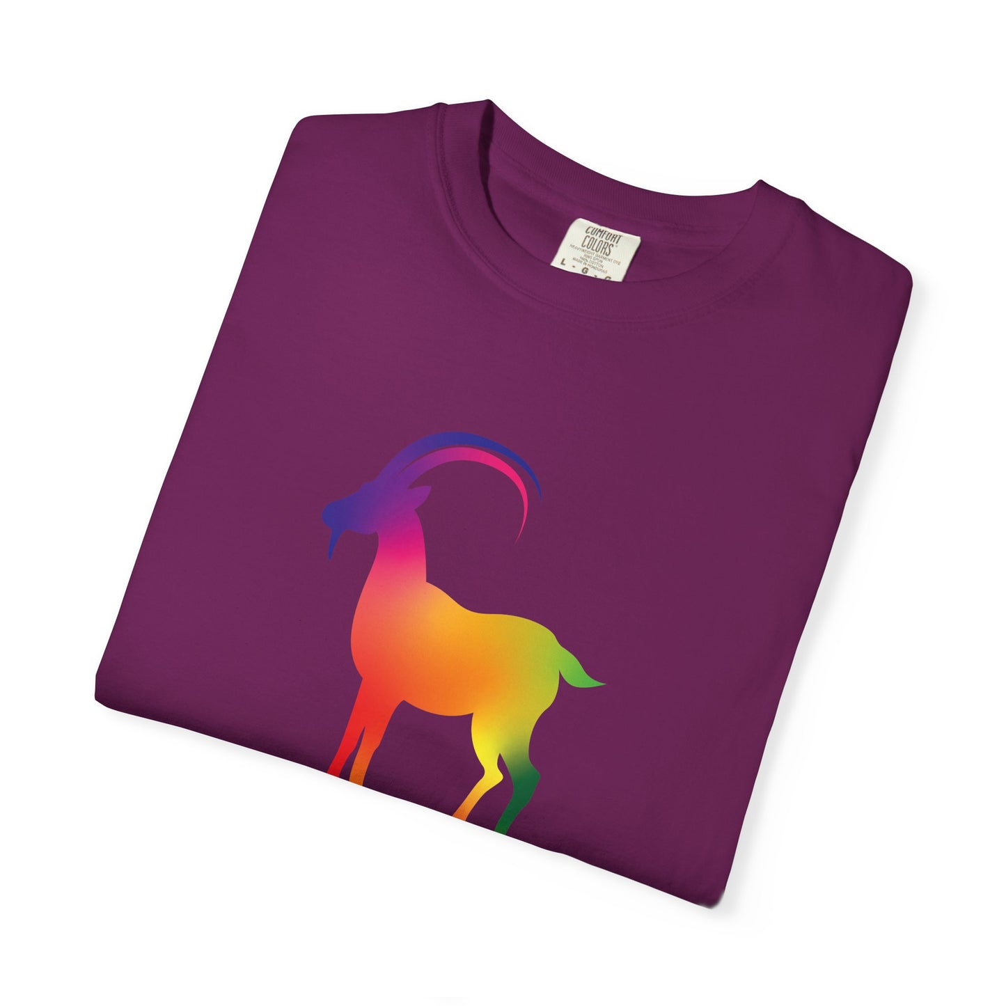 Capricorn – Rainbow Gradient Zodiac Goat Tee
