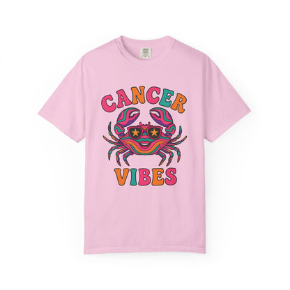 Cancer Vibes Tee – Colorful Retro Zodiac Shirt