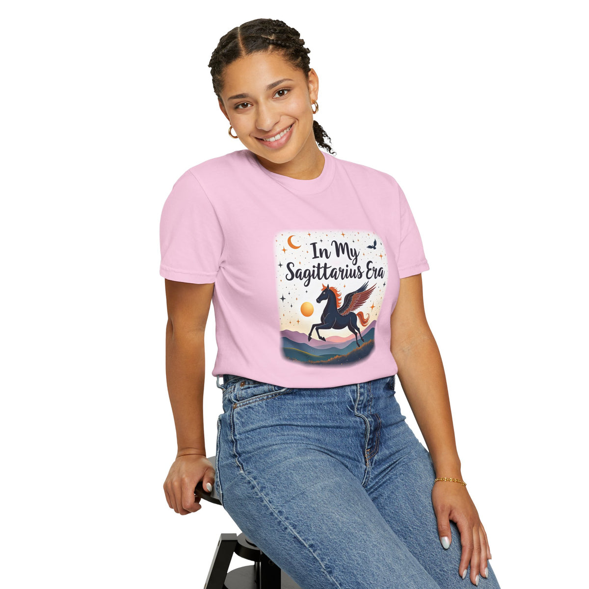 In My Sagittarius Era – Mystical Pegasus Tee - Enchanted Sky
