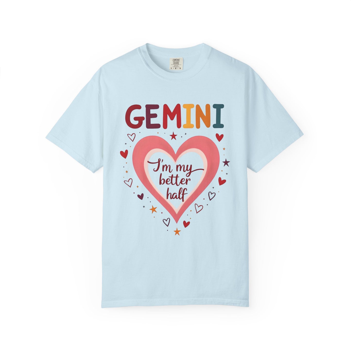 GEMINI I’m My Better Half Tee – Colorful Retro Zodiac Shirt