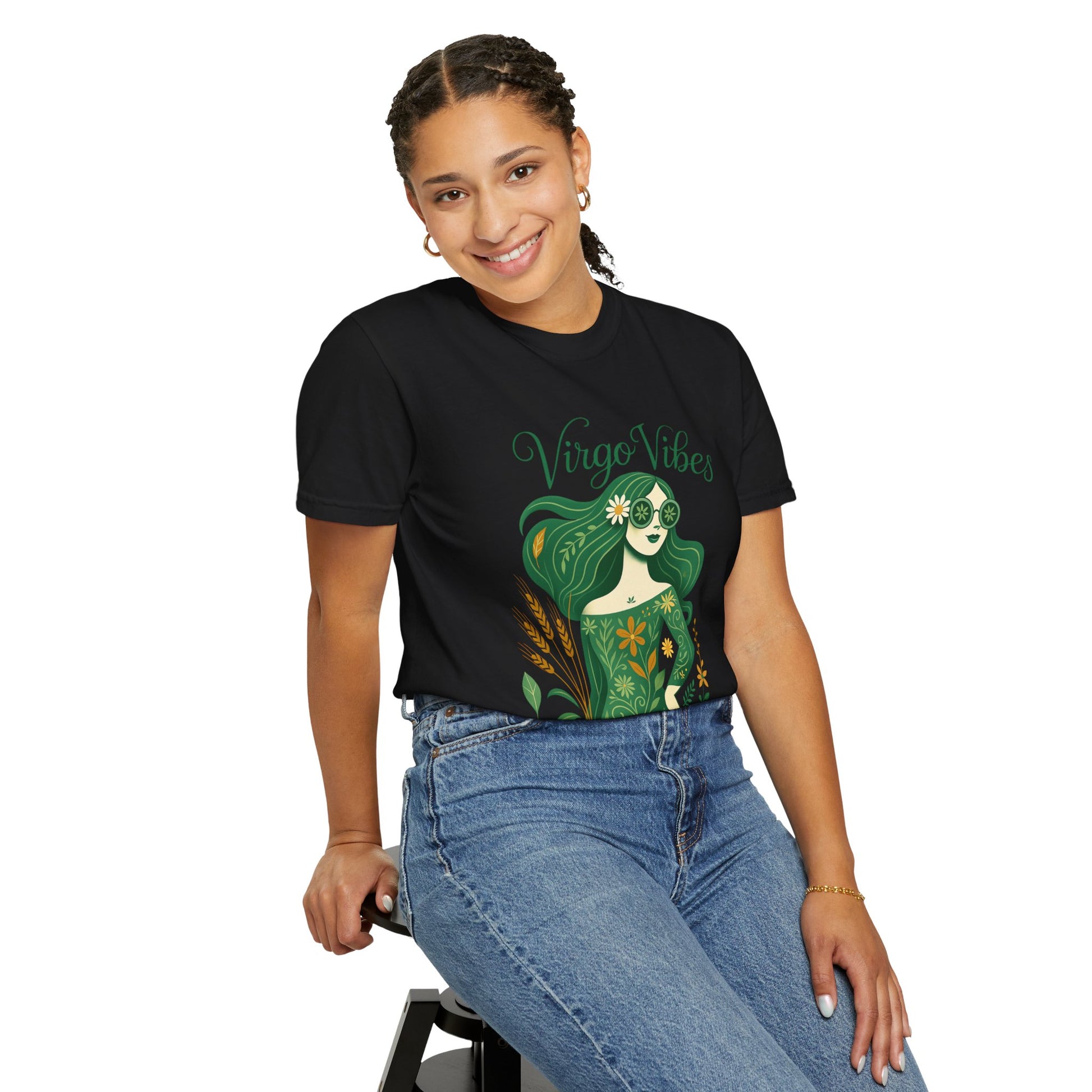 Virgo Vibes Vibrant Tee – Earthy Zodiac Shirt