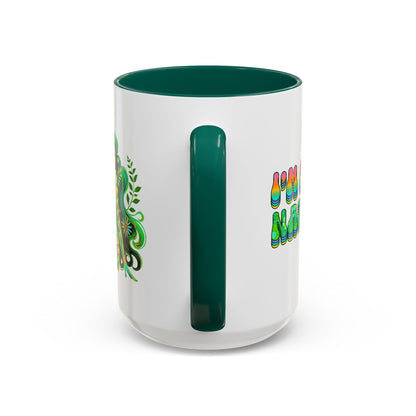 I’m Super Natural – Groovy Earth Goddess Two-Sided Mug (Yellow or Green, 11oz & 15oz)