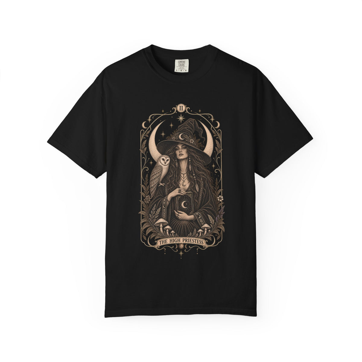 High Priestess Boho Unisex T-shirt | Tarot Witchy Graphic Tee