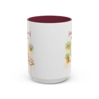Personalized Name Cat Mug - Custom "Happy Place" Ceramic Mug for Cat Lovers