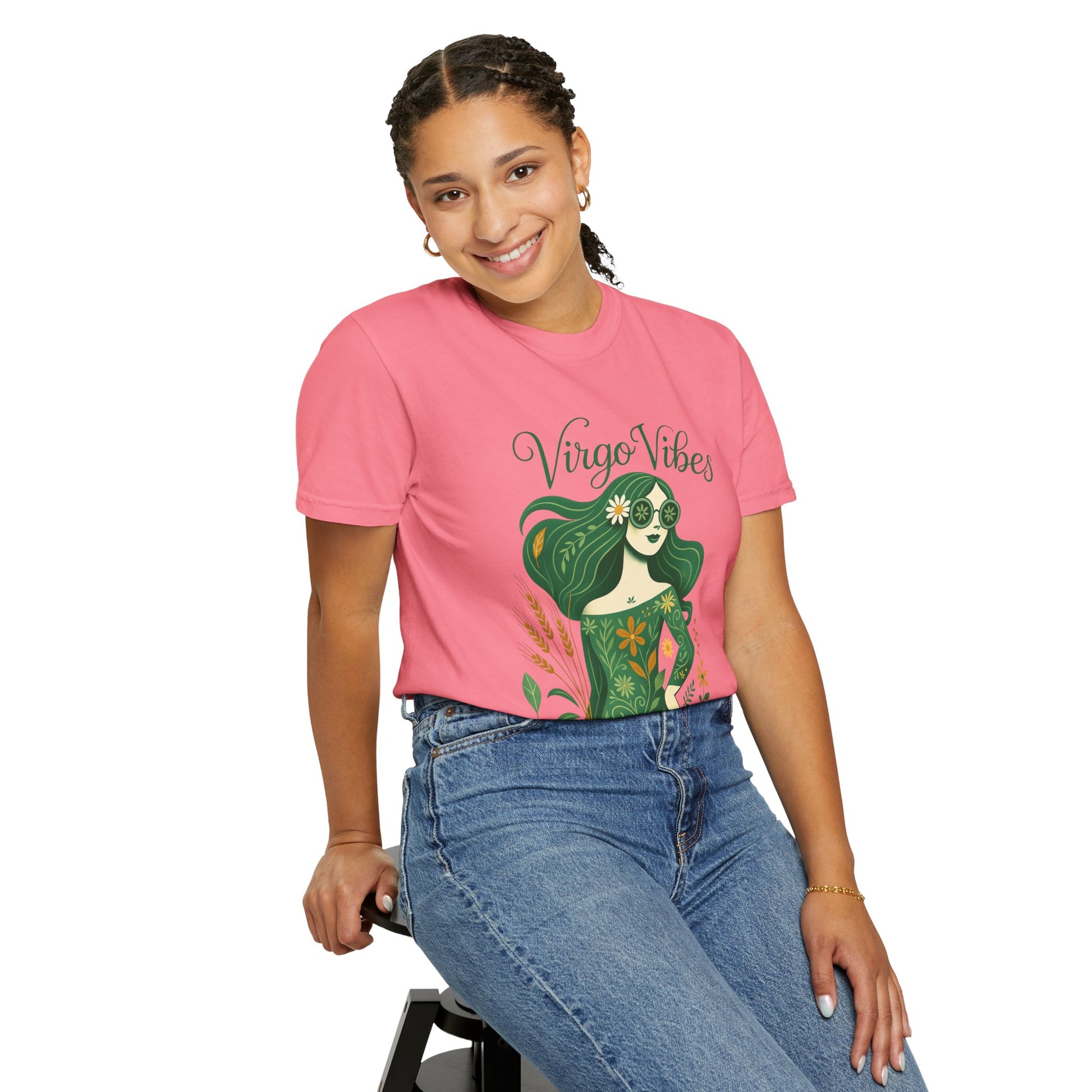 Virgo Vibes Vibrant Tee – Earthy Zodiac Shirt