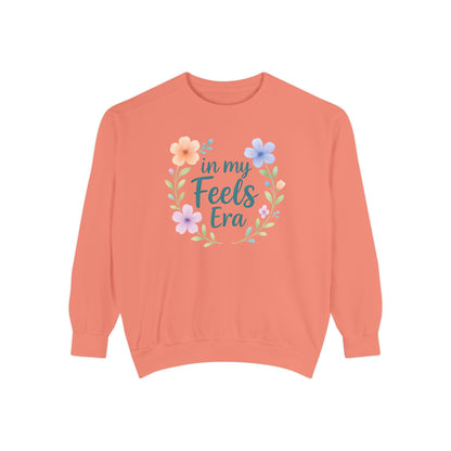 In My Feels Era Unisex Crewneck – Self-Love Empowering Comfort Colors Midweight Sweatshirt