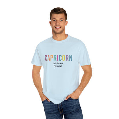 Capricorn This Is Me Relaxed – Funny Minimalist Zodiac Tee
