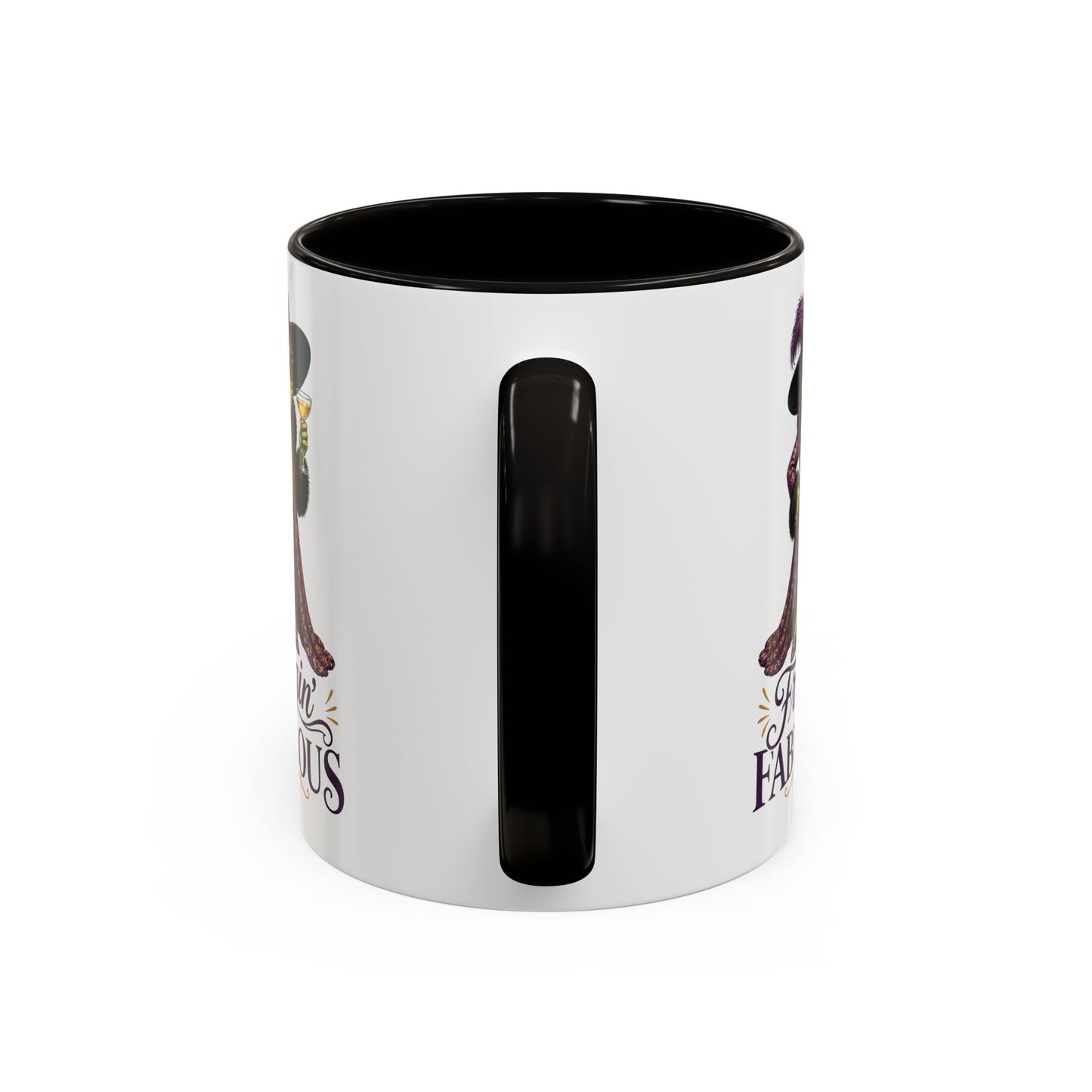 Friggin' Fabulous Frog Mug | Funny Frog Coffee Mug | Glam Fashion Frog Gift for Women | Colored Mug