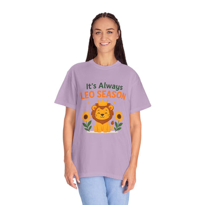 It’s Always Leo Season – Funny Sunflower Lion Tee