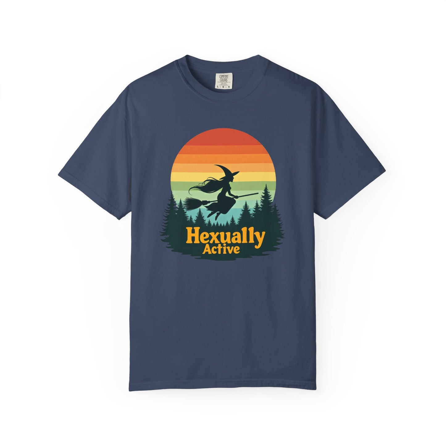 Hexually Active Tee – Sassy Witch Retro Comfort Colors 1717 Shirt