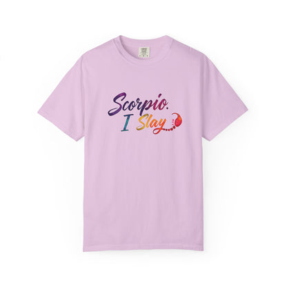 Scorpio I Slay Multicolor Tee – Wicked and Vibrant Zodiac Shirt