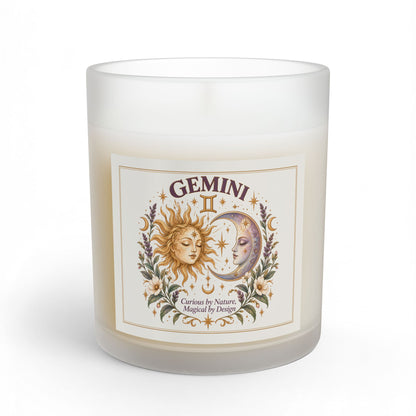 Gemini Zodiac Sun and Moon Astrology Candle 11oz