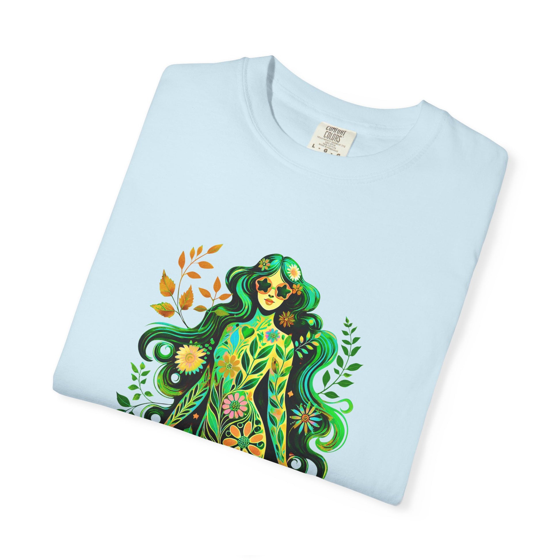 I’m Super Natural Colorful Retro Tee – Groovy Flower Power Goddess virgo t Shirt