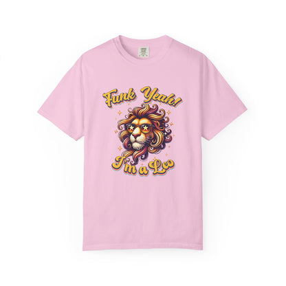 Funk Yeah I’m a Leo- Retro Groovy Lion T-Shirt