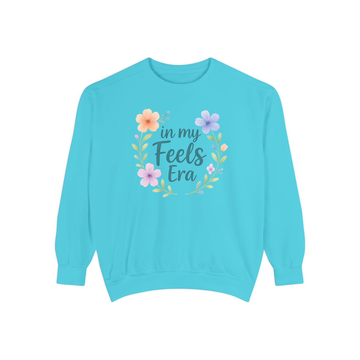 In My Feels Era Unisex Crewneck – Self-Love Empowering Comfort Colors Midweight Sweatshirt - Enchanted Sky
