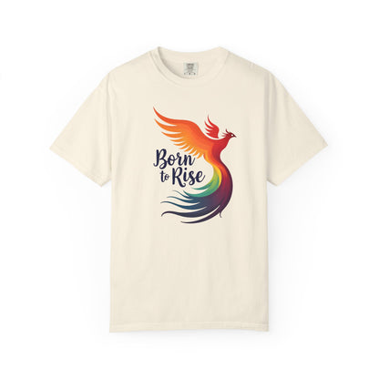 Born to Rise - Colorful Phoenix Affirmation Empowerment Tee