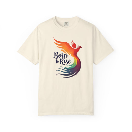 Born to Rise - Colorful Phoenix Affirmation Empowerment Tee