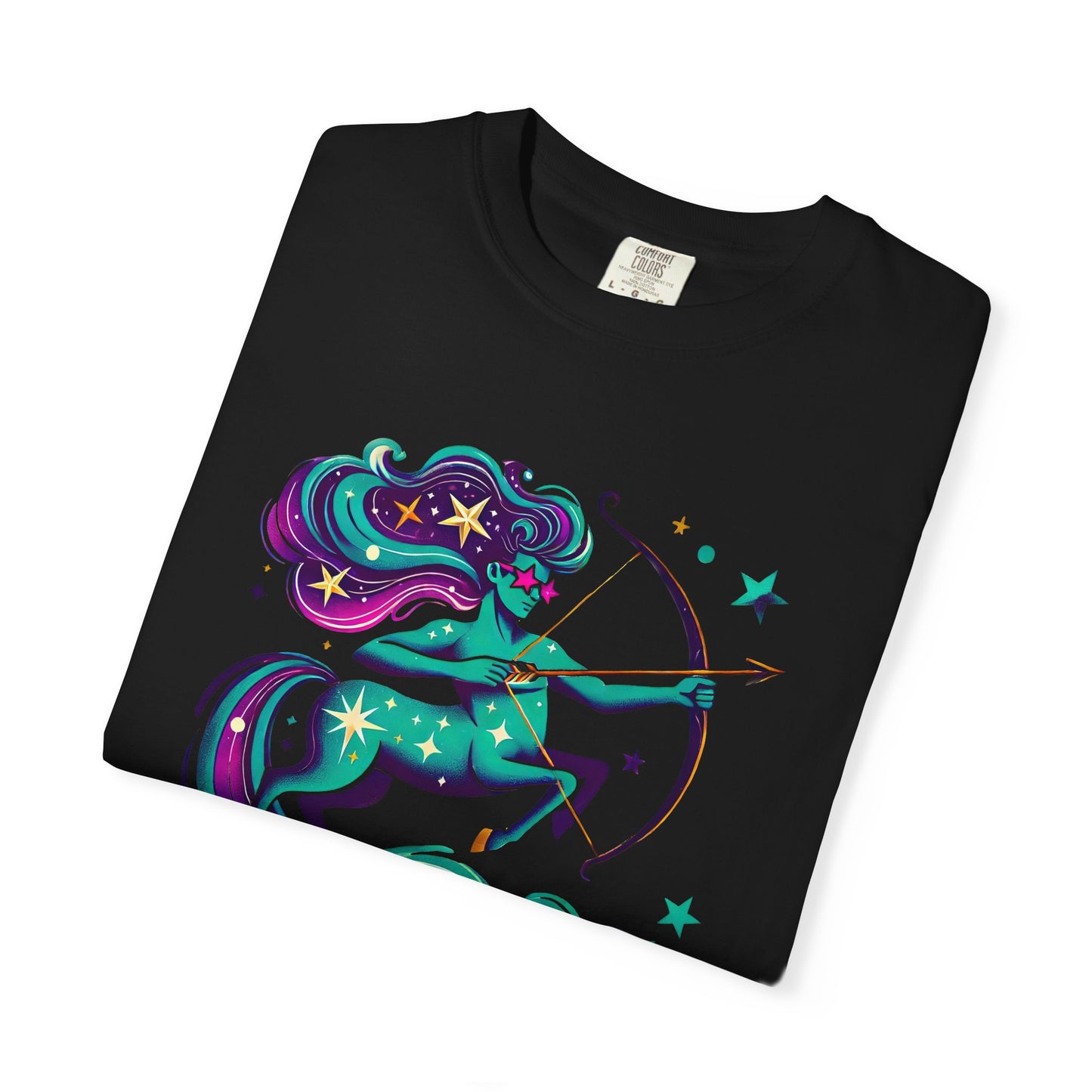 Sagittarius Retro Groovy Centaur -Colorful Zodiac Tee
