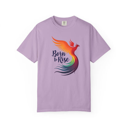 Born to Rise - Colorful Phoenix Affirmation Empowerment Tee