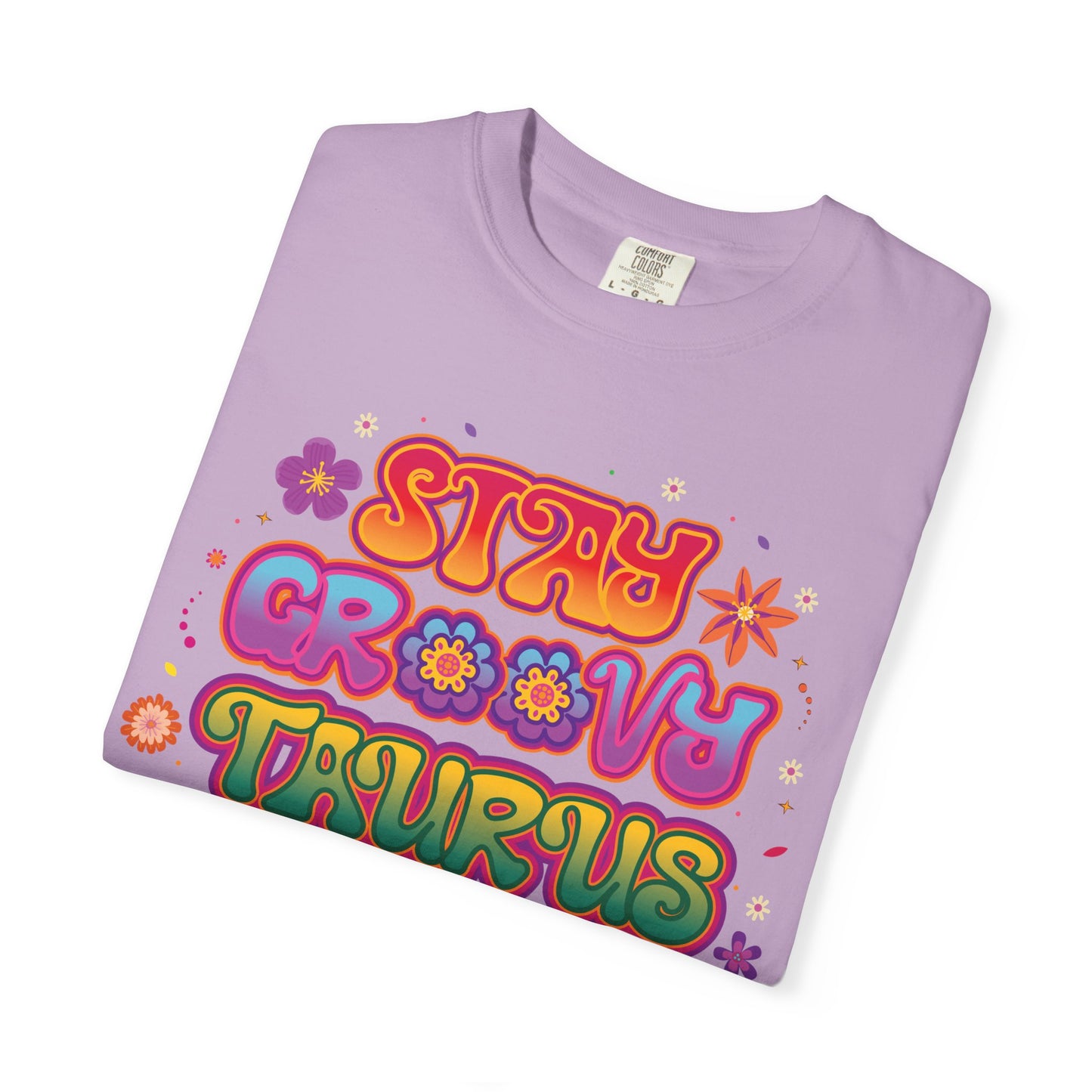 Stay Groovy Taurus  -  Vintage Retro Groovy Astrology Tee
