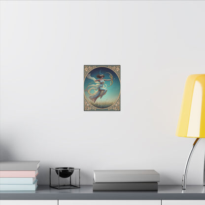 Artemis Under the Stars – Art Nouveau Goddess Wall Art