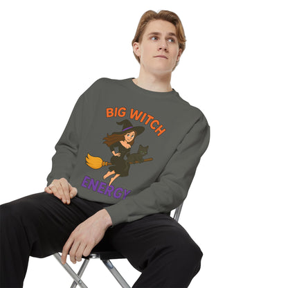 Big Witch Energy Sweatshirt – Funny Witch Cat Broom Pullover