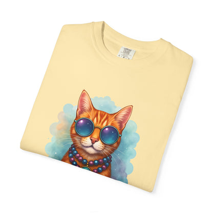 Aquarius One Cool Cat – Groovy Cosmic Kitty T-shirt