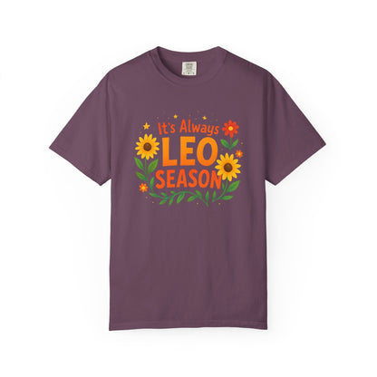 It’s Always Leo Season – Colorful Sunflower Aesthetic Tee