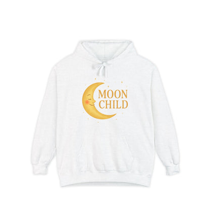 Moon Child Unisex Hoodie – Vibrant Celestial Comfort Colors Midweight Hoodie