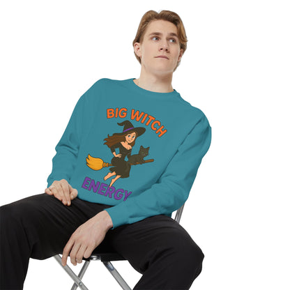 Big Witch Energy Sweatshirt – Funny Witch Cat Broom Pullover