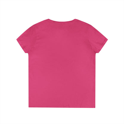 Leolicious Women’s V-Neck Tee – Empowering Retro Lion Zodiac Shirt