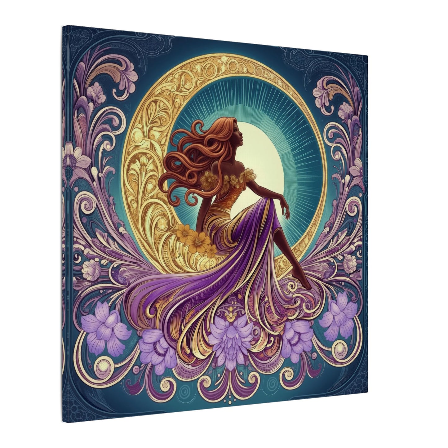 Star of the Moon | Glamorous Goddess Art Nouveau Wall Art