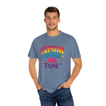Gemini Double the Fun – Colorful Zodiac Shirt