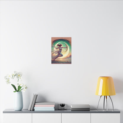 Artemis Rising – Celestial Archer Art Nouveau Wall Art