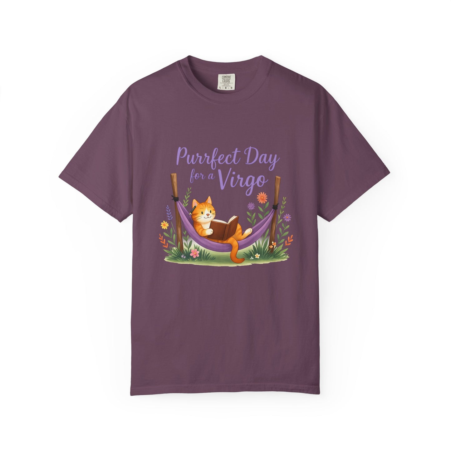 Purrfect Day for a Virgo Tee – Colorful Zodiac Cat Shirt