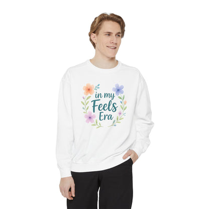 In My Feels Era Unisex Crewneck – Self-Love Empowering Comfort Colors Midweight Sweatshirt