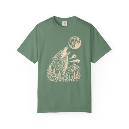 Wolf Howl T-Shirt — Moonlit Wilderness Witchy Graphic Tee