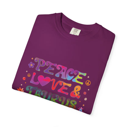 Peace Love & Taurus – Earthy Retro Zodiac Tee