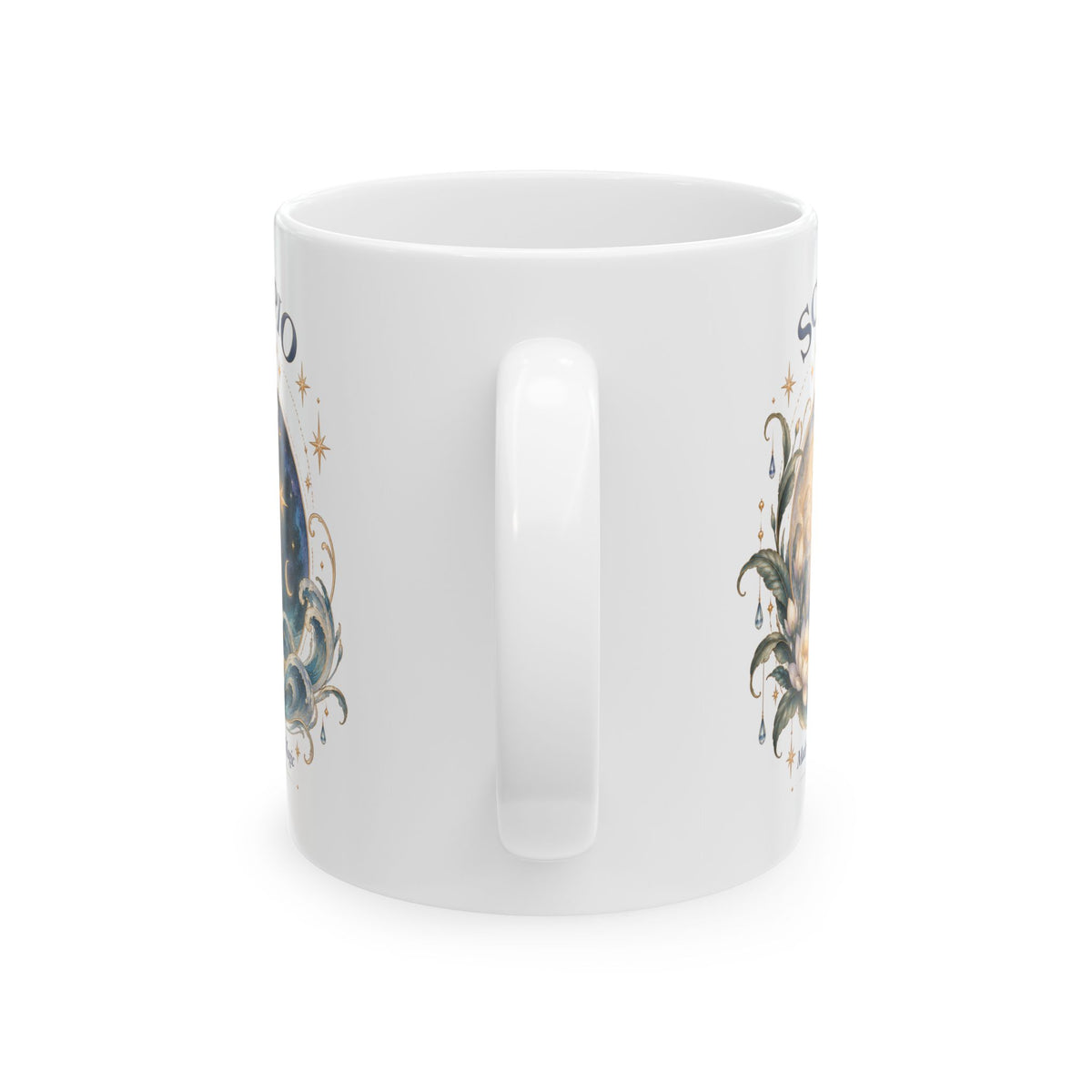 Scorpio Zodiac Celestial Moon Coffee Mug 11oz and 15 oz | Astrology Birthday Mystical Mug